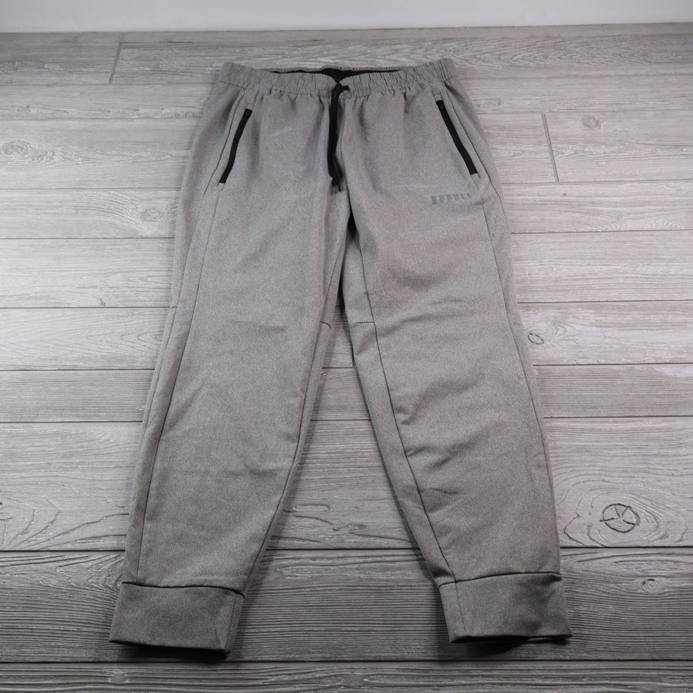 NOBULL Joggers Men's Large Heather Grey Tapered Training Pants Athletic L